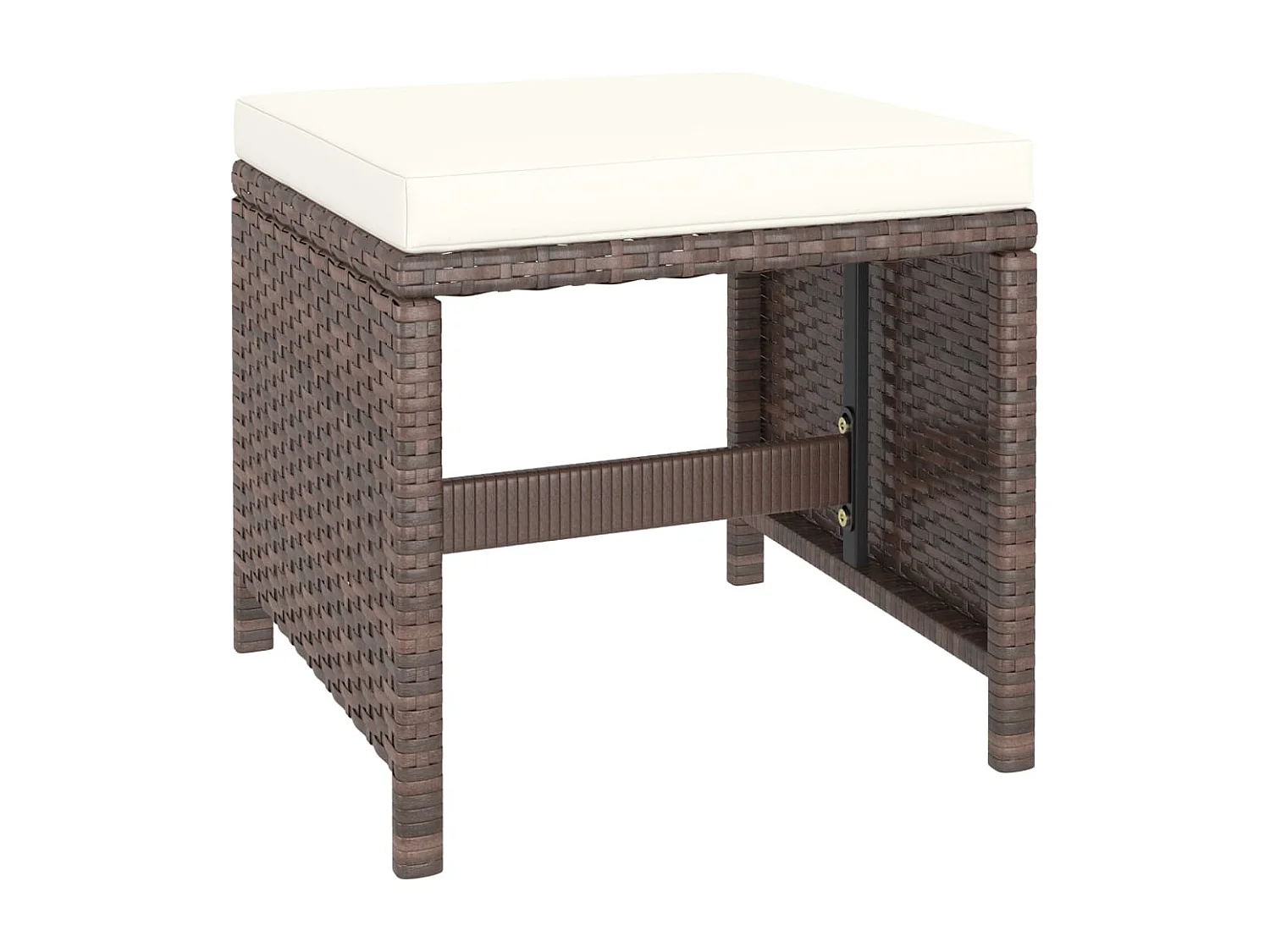 Sylara  Ensemble à manger d'extérieur avec coussins 6pcs Résine tressée