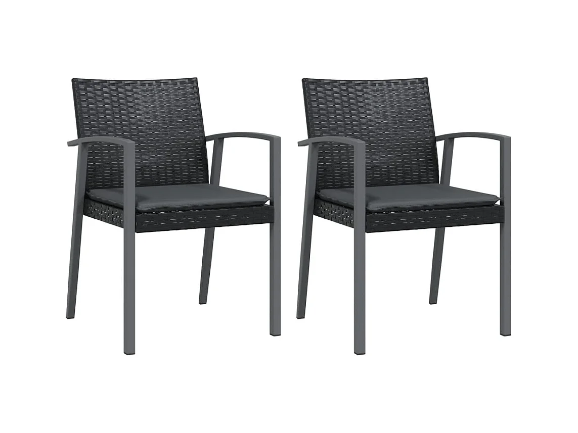 Ephrata  Ensemble à manger de jardin 3 pcs coussins résine tressée acier