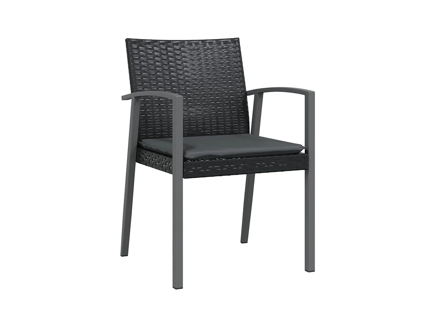 Ephrata  Ensemble à manger de jardin 3 pcs coussins résine tressée acier