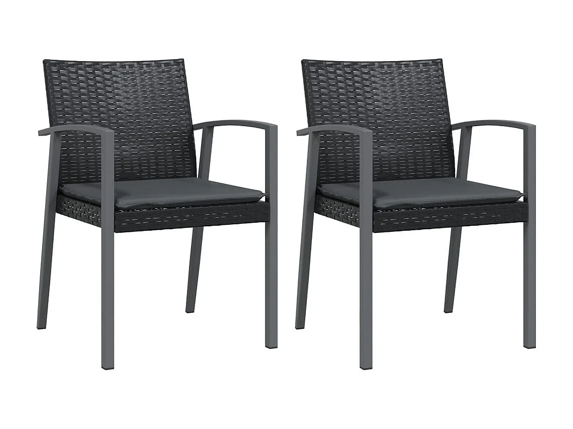 Ephrata  Ensemble à manger de jardin 3 pcs coussins résine tressée acier