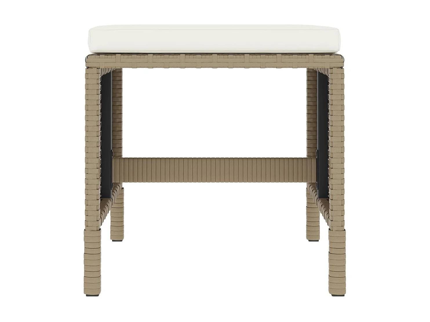 Kaleva  Ensemble à manger de jardin avec coussins 6pcs beige poly rotin