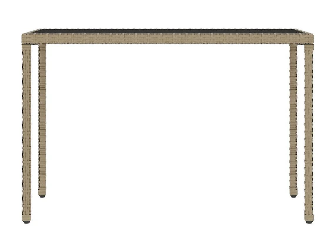 Kaleva  Ensemble à manger de jardin avec coussins 6pcs beige poly rotin