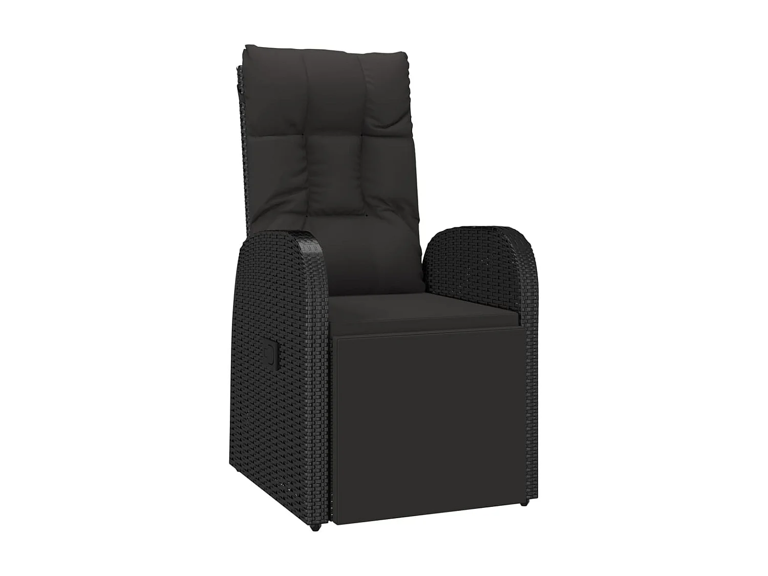 Garden Furniture -  Juego comedor jardín 7 pzas madera acacia ratán sintético negro