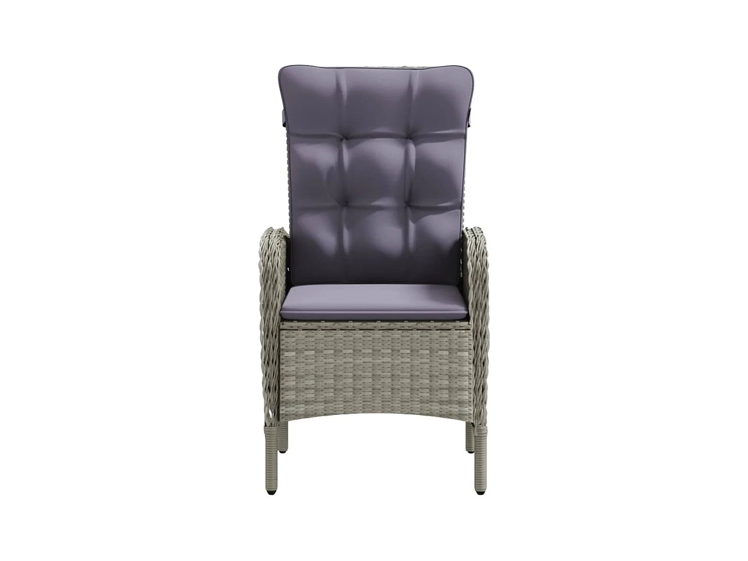 Eliseo  Ensemble à manger de jardin coussins 7pcs Gris et noir