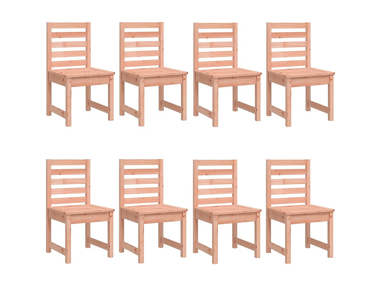 Sophie-Marie-Catherine  Juego de comedor de jardín 11 pzas madera maciza abeto Douglas