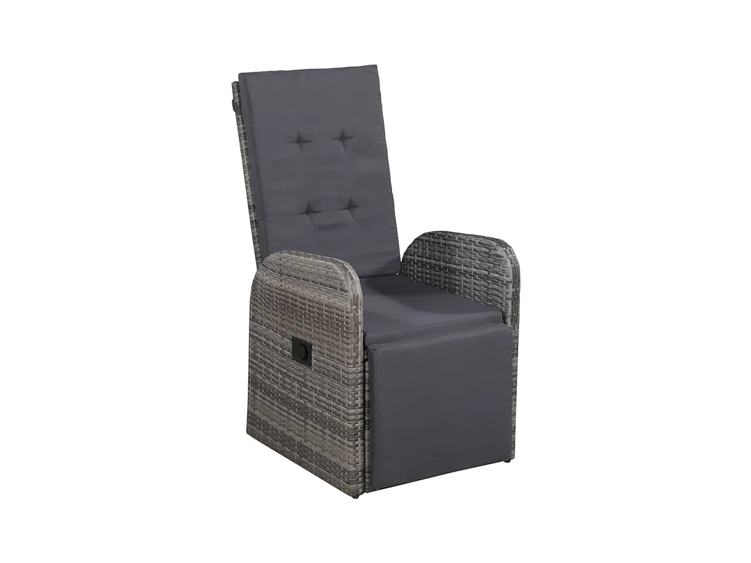 Jean-René-Louis  Ensemble à manger de jardin 5 pcs Gris