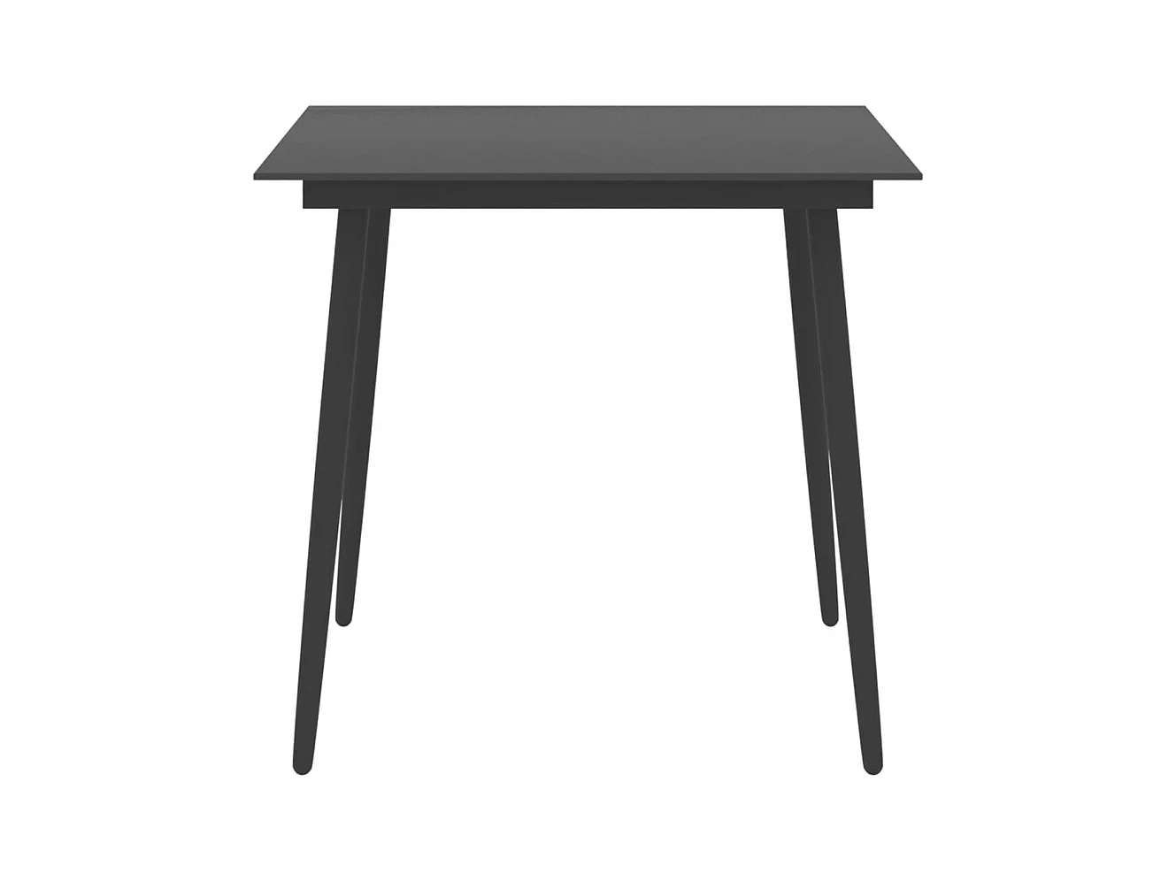 Garden Furniture -  5-delige Tuinset zwart