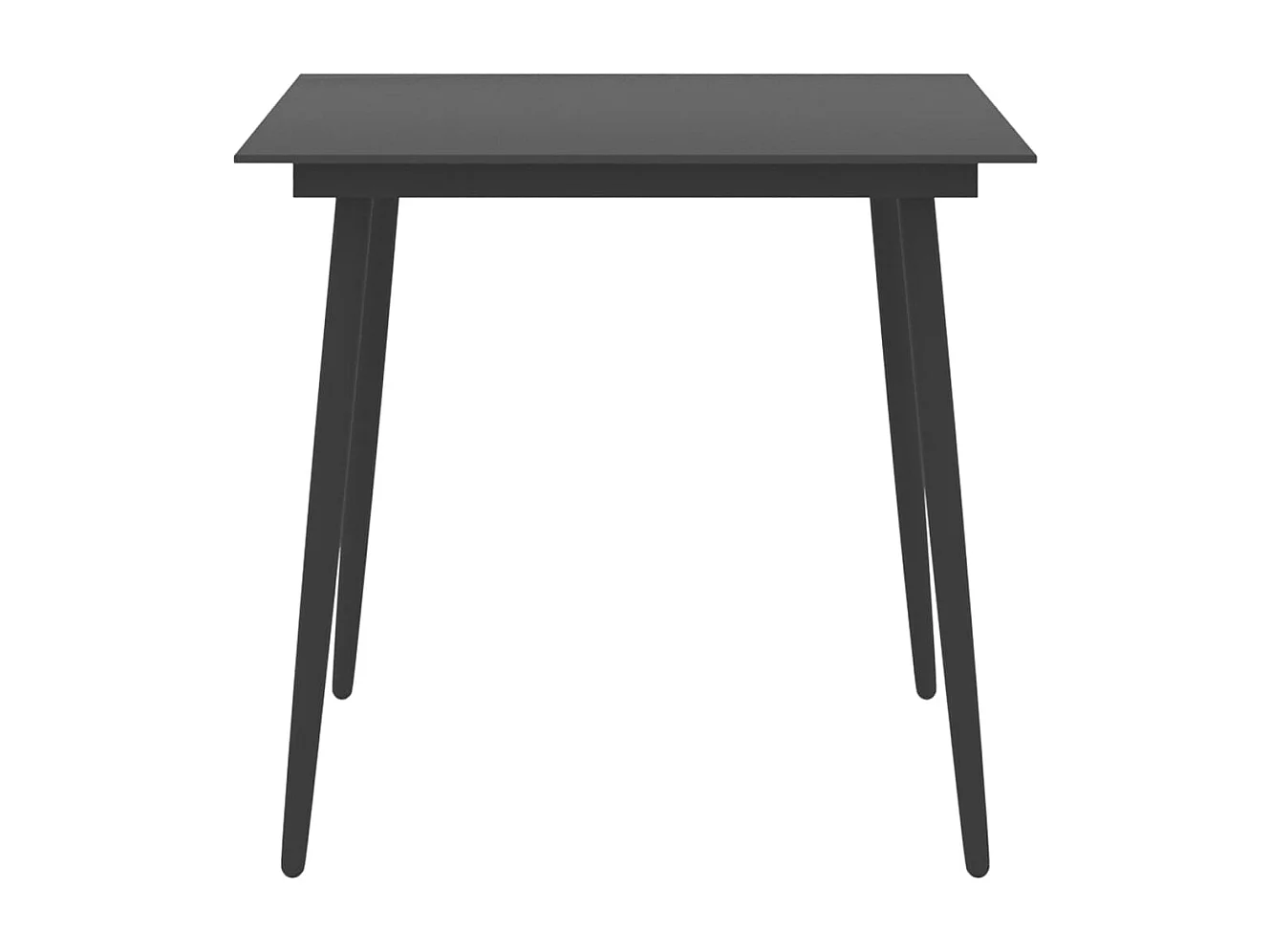 Garden Furniture -  5-delige Tuinset zwart