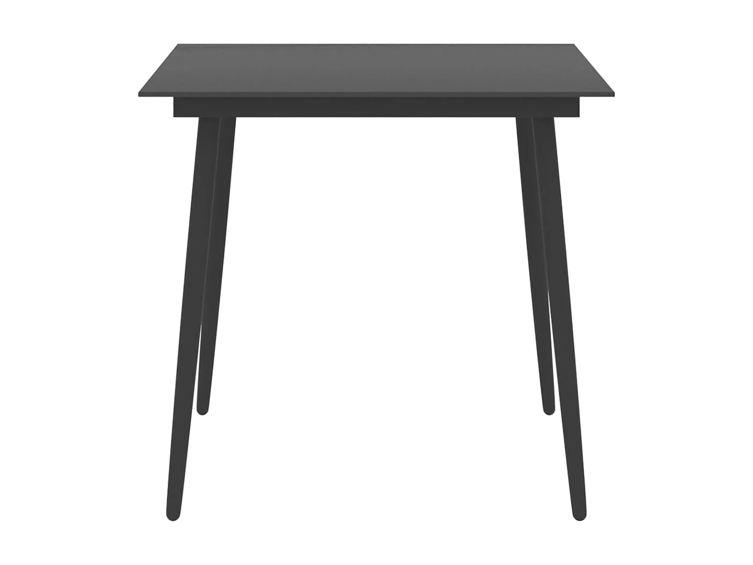 Garden Furniture -  5-delige Tuinset zwart