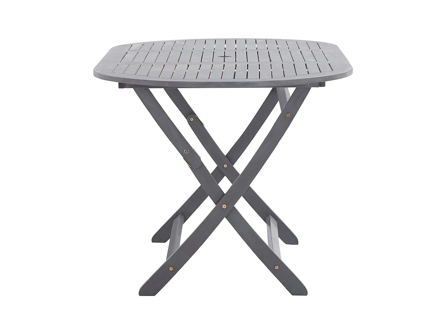 Hyral  Ensemble à manger de jardin 9 pcs Bois d'acacia massif Gris