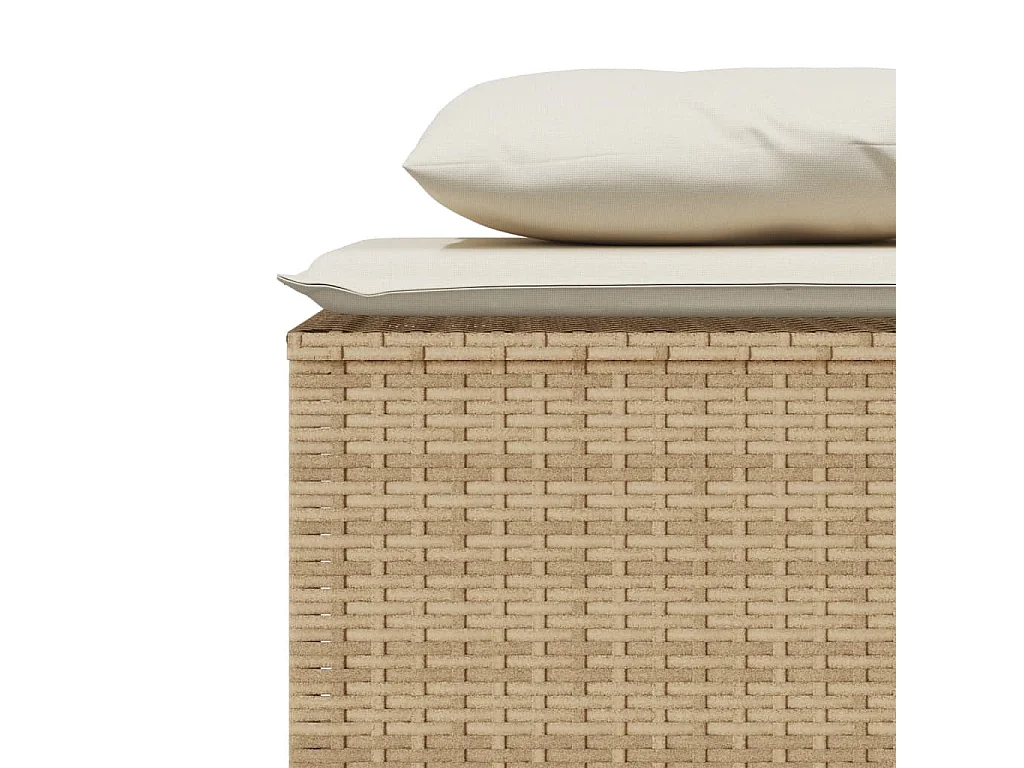 Zizo  3-delige Tuinset met kussens poly rattan beige