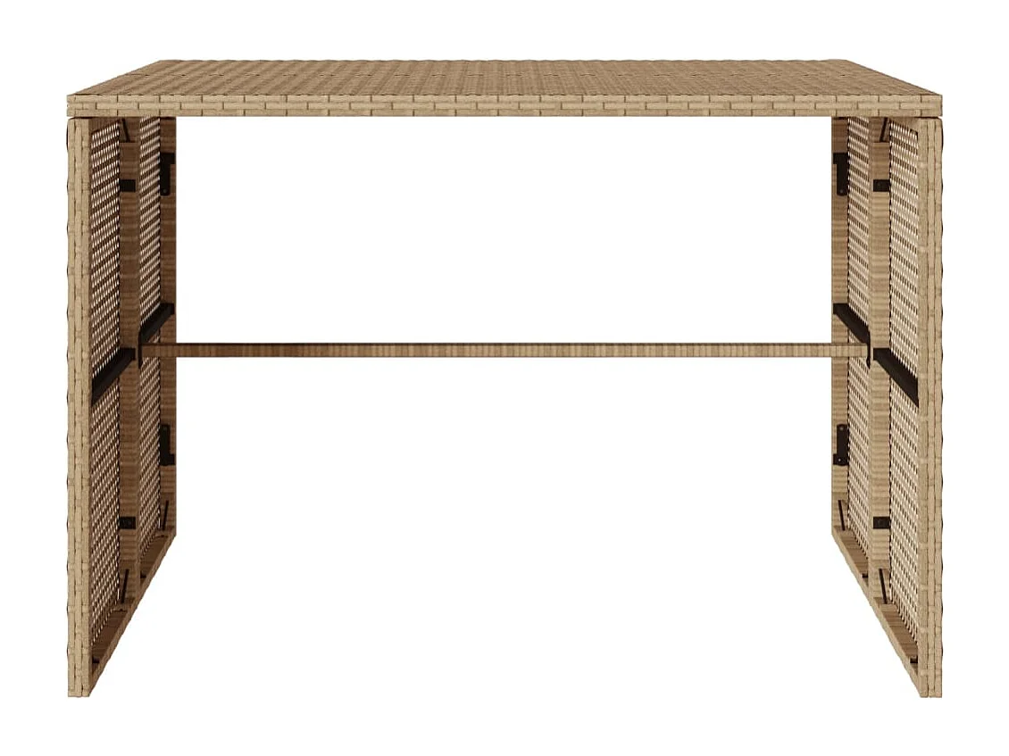 Zizo  3-delige Tuinset met kussens poly rattan beige