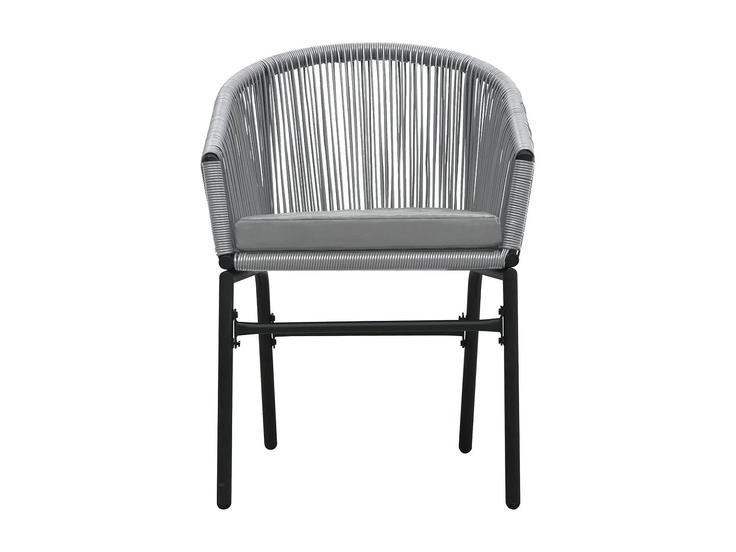 Belric  Ensemble à manger de jardin 9 pcs Gris