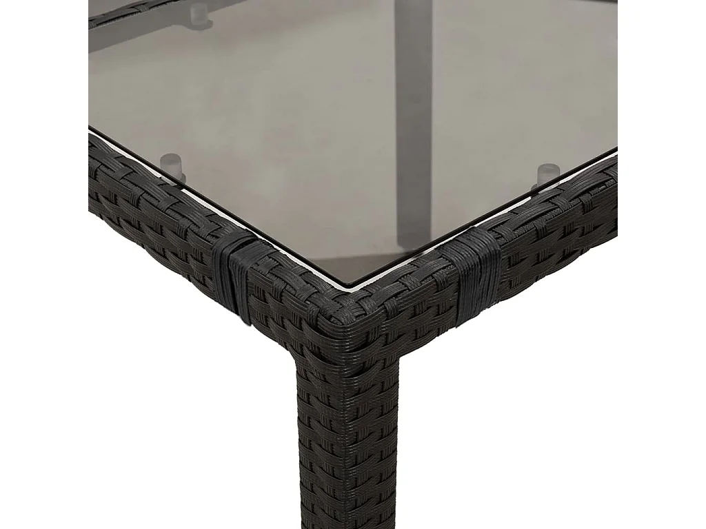 Essex  5-delige Tuinset met kussens poly rattan zwart