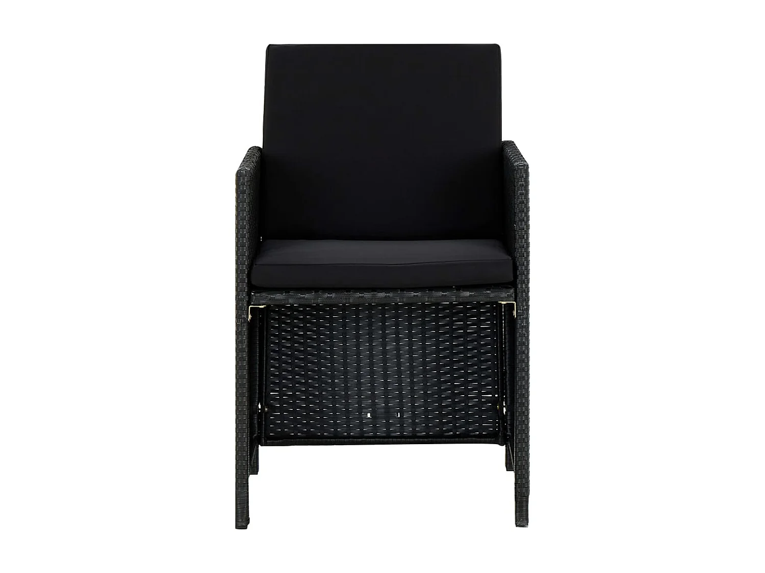 Tobias Alan  Ensemble à manger d'extérieur 5pcs avec coussins Résine tressée