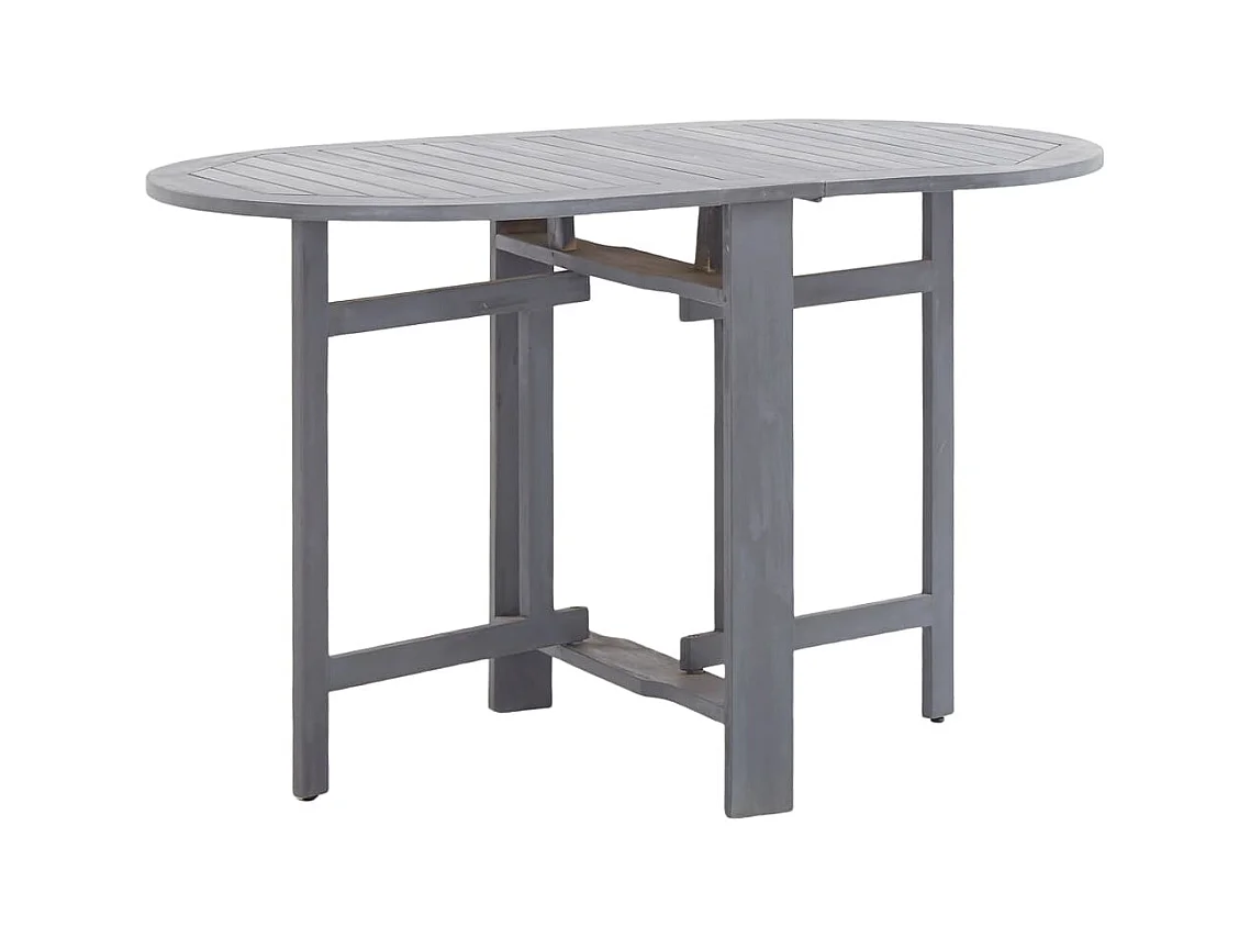 Garden Furniture -  Ensemble à manger de jardin 5 pcs Bois d'acacia massif Gris