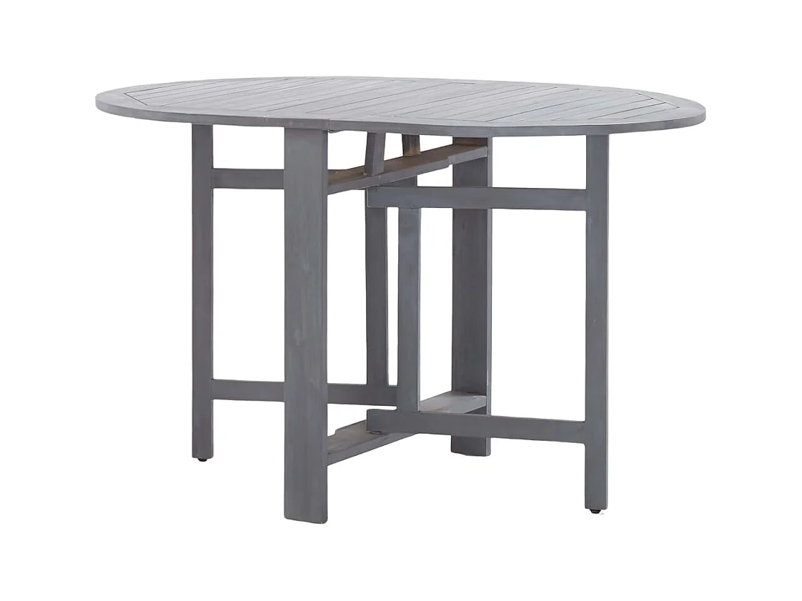 Garden Furniture -  Ensemble à manger de jardin 5 pcs Bois d'acacia massif Gris