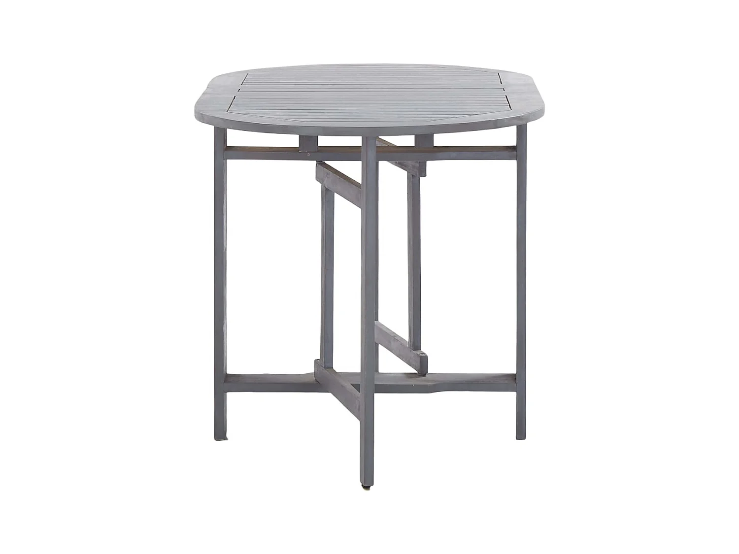 Garden Furniture -  Ensemble à manger de jardin 5 pcs Bois d'acacia massif Gris