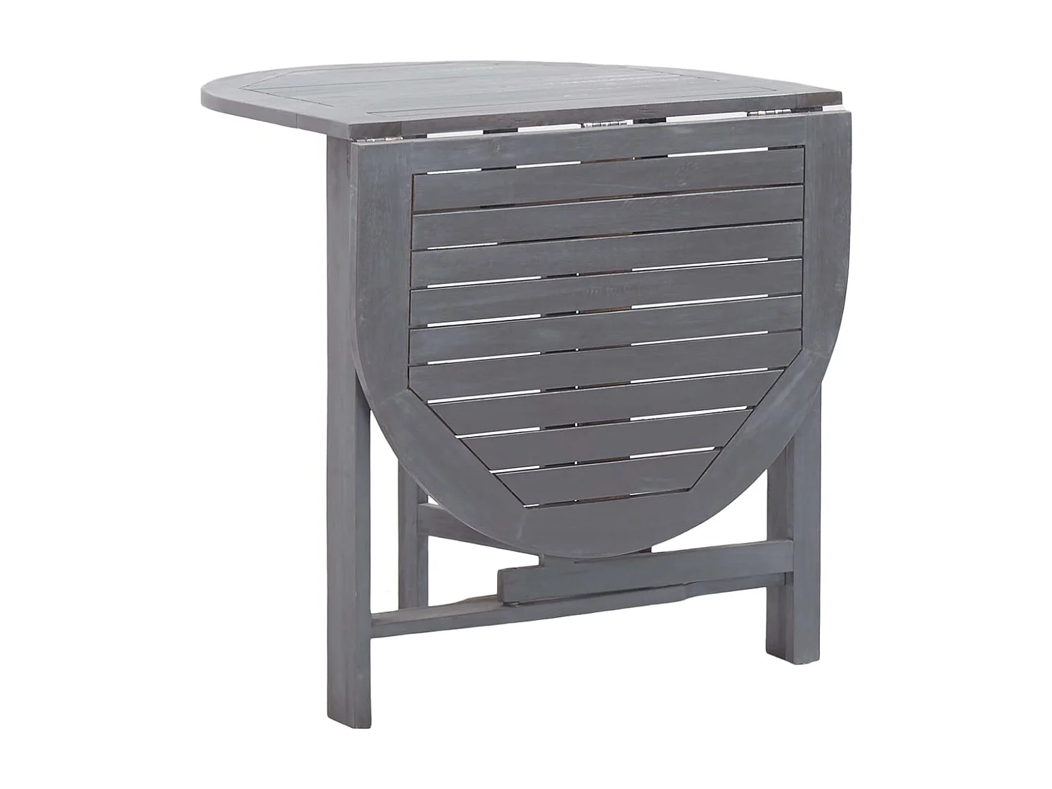 Garden Furniture -  Ensemble à manger de jardin 5 pcs Bois d'acacia massif Gris