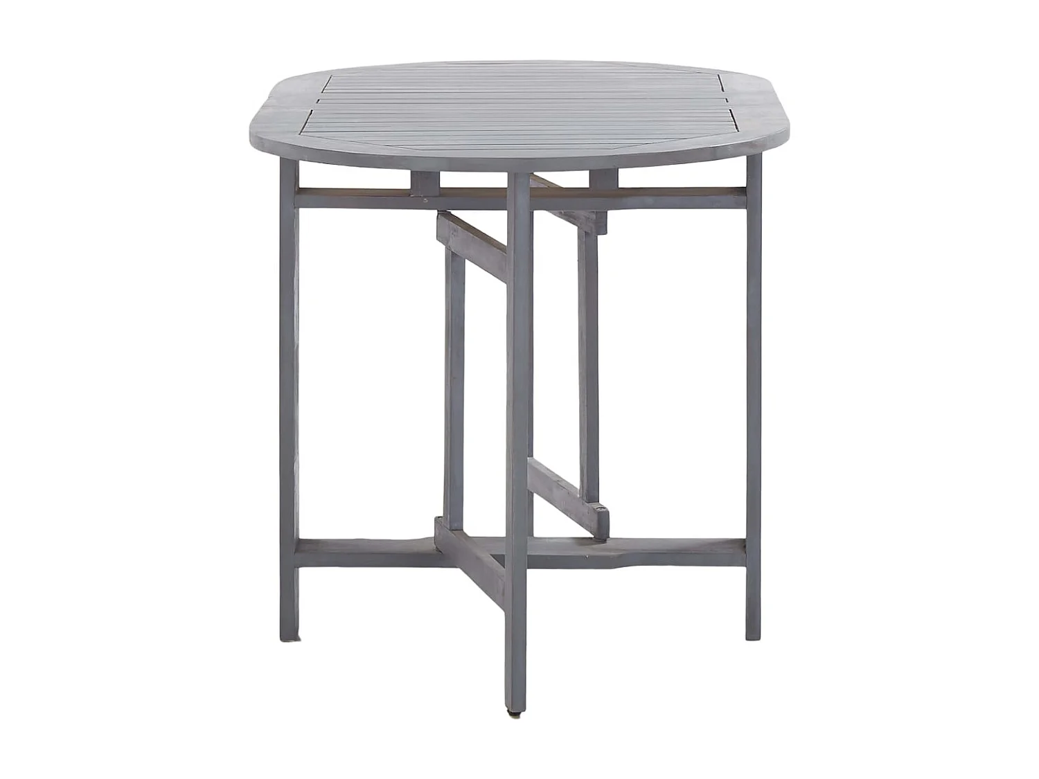 Garden Furniture -  Ensemble à manger de jardin 5 pcs Bois d'acacia massif Gris