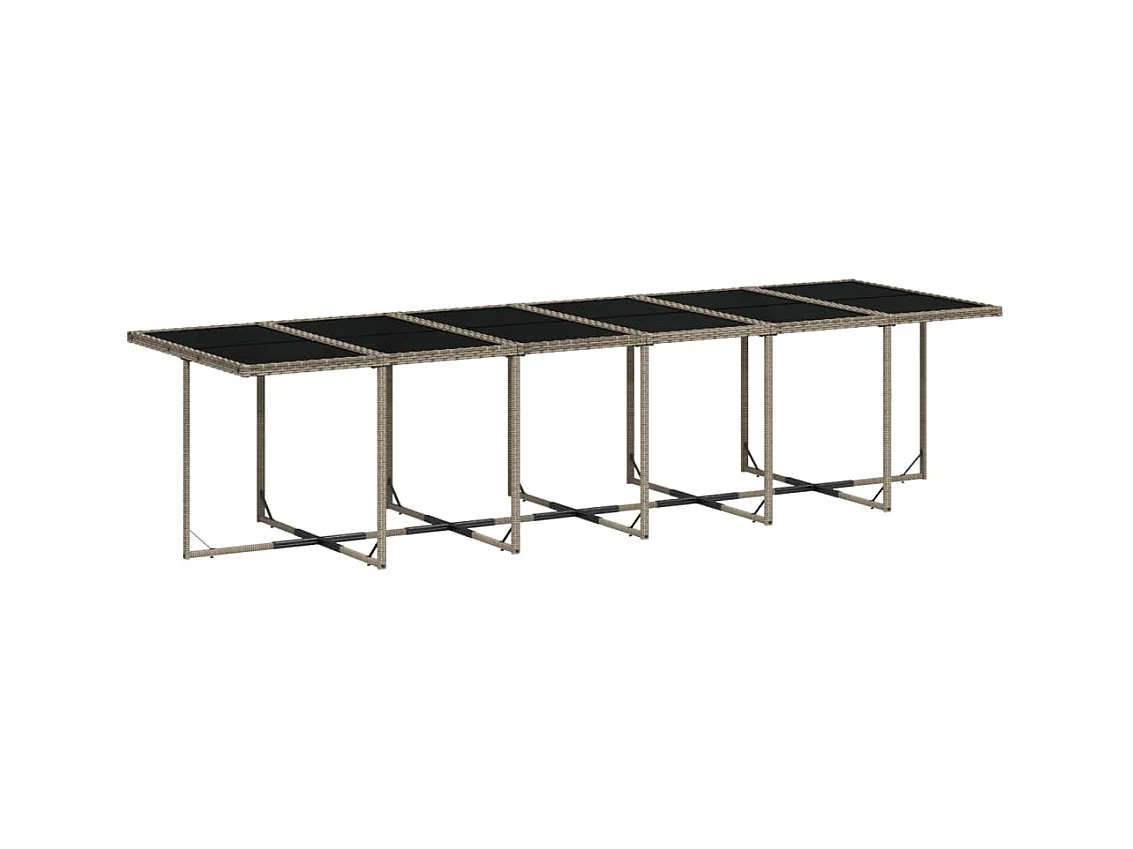 Kirkland  Ensemble à manger de jardin 17 pcs et coussins résine tressée