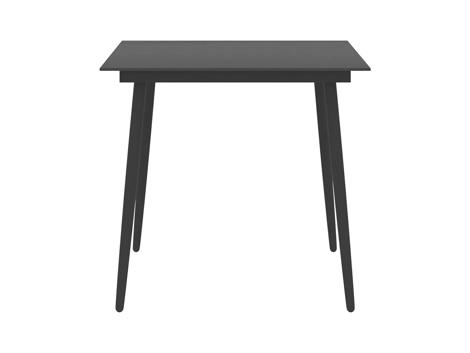 Garden Furniture -  Ensemble à manger de jardin 3 pcs noir