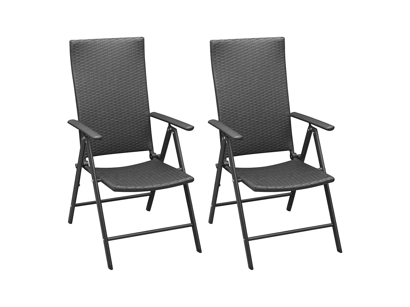 Garden Furniture -  Ensemble à manger de jardin 3 pcs noir