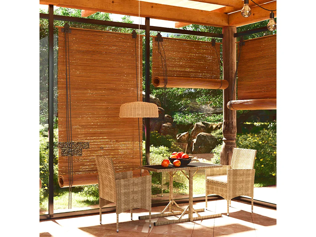 Ballywillin  Ensemble à manger de jardin 3 pcs Beige