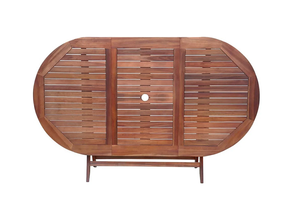 Garden Furniture -  Ensemble à manger d'extérieur 9 pcs et coussins Acacia solide