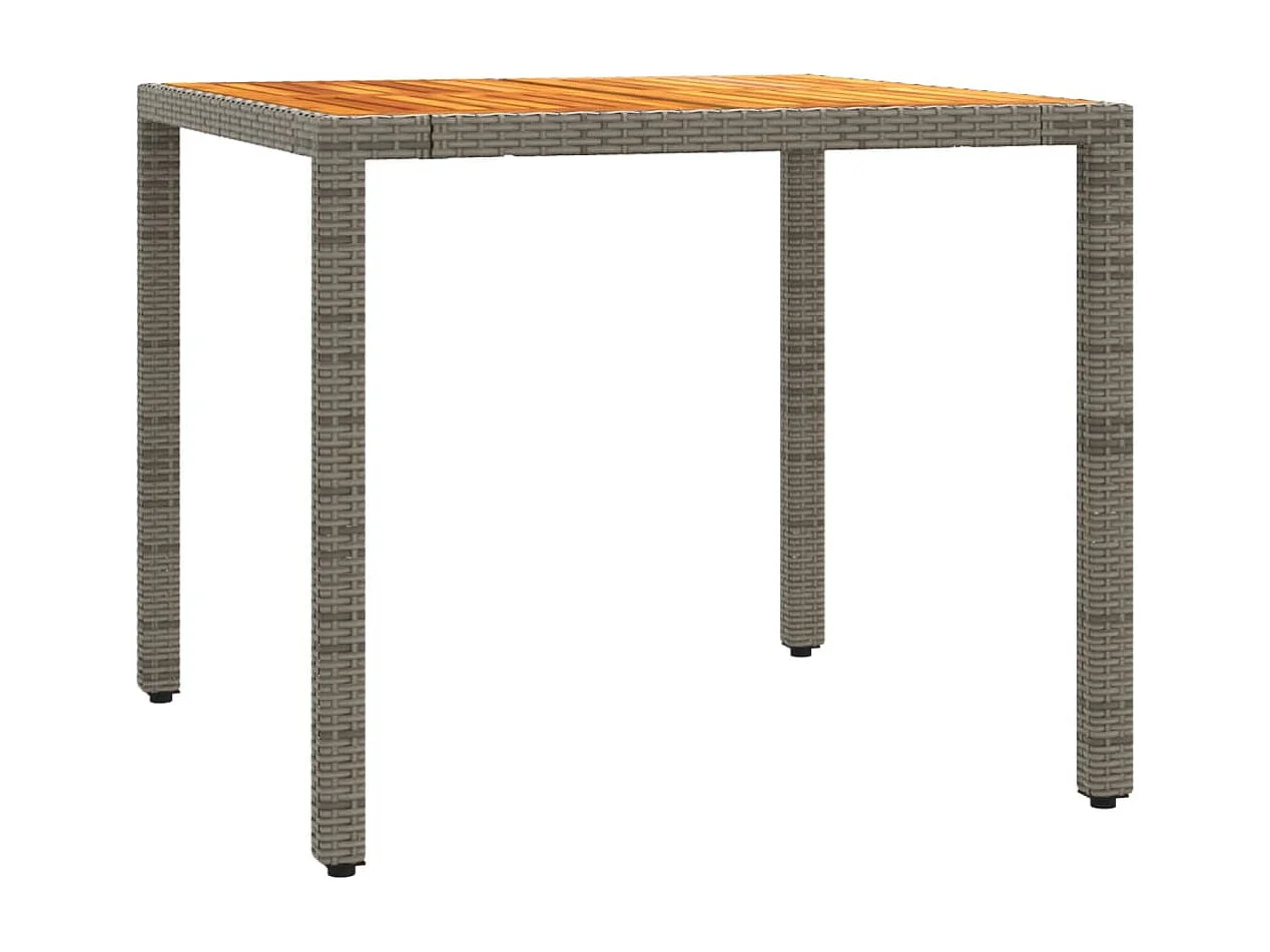 Waalre  Ensemble à manger de jardin 3 pcs coussins gris résine tressée