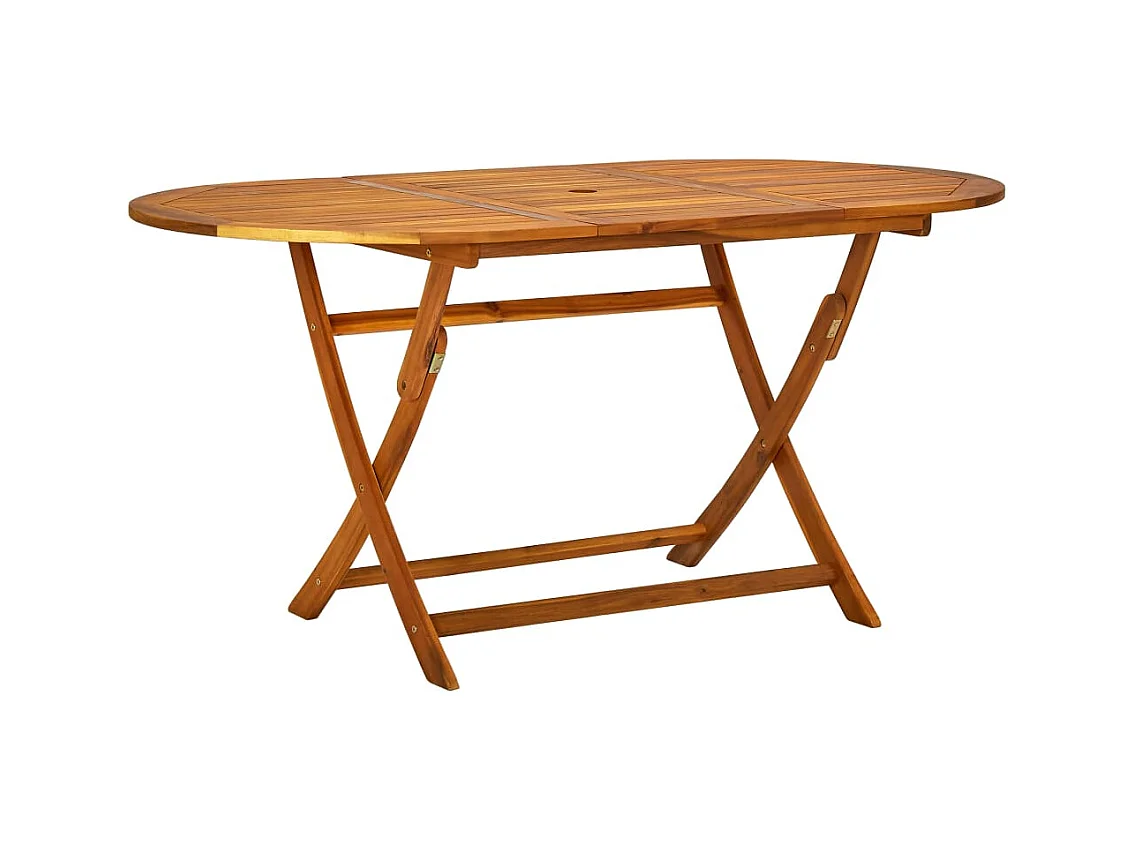 Fjorda  Ensemble à manger d'extérieur 7 pcs Bois d'acacia solide