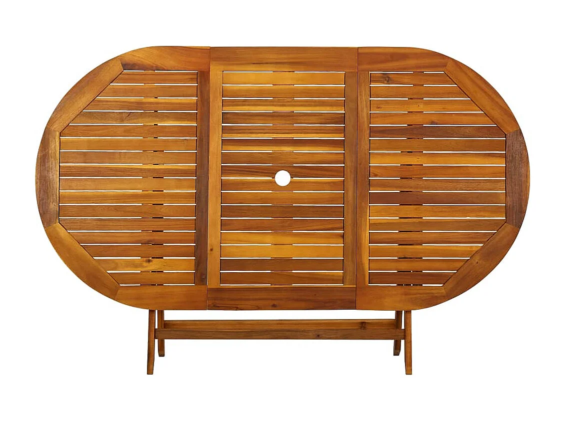 Fjorda  Ensemble à manger d'extérieur 7 pcs Bois d'acacia solide