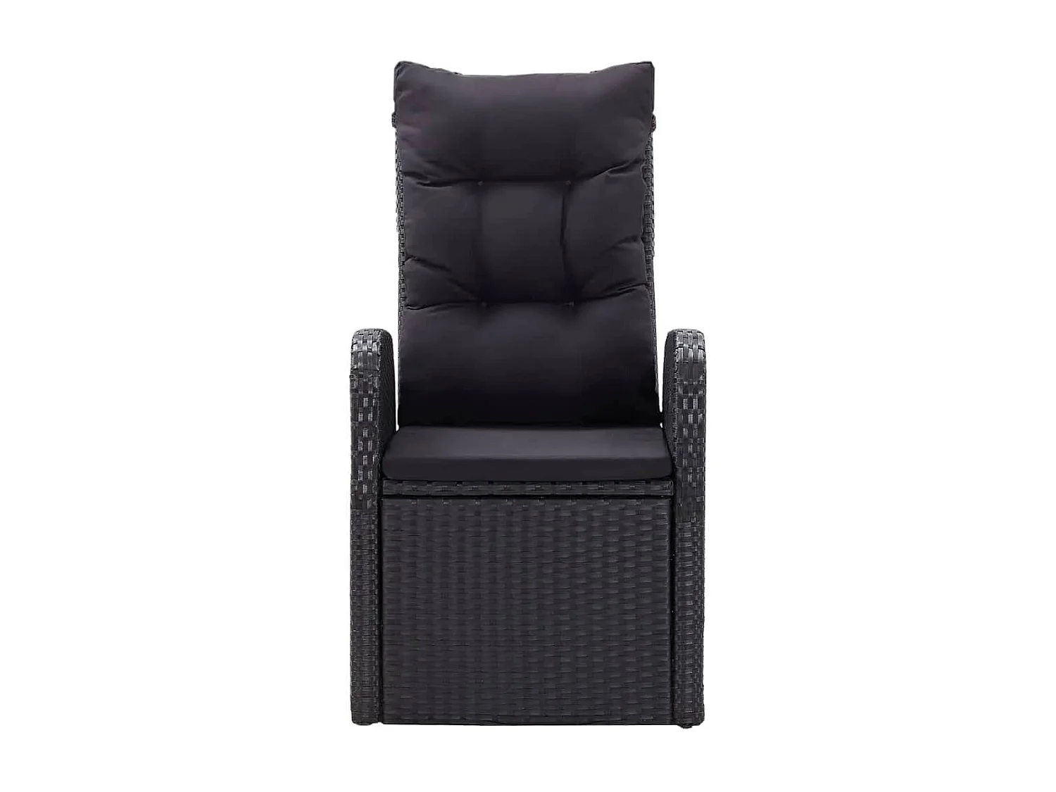 Grimfast  Ensemble à manger de jardin avec coussins 7 pcs Noir