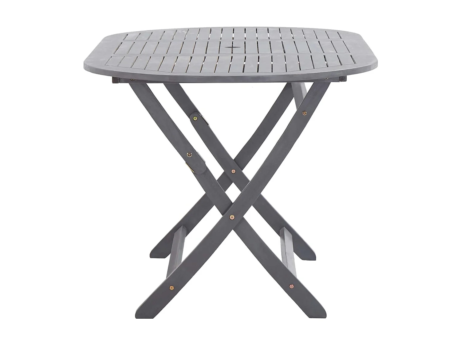 Hyral  Ensemble à manger de jardin 7 pcs Bois d'acacia massif Gris