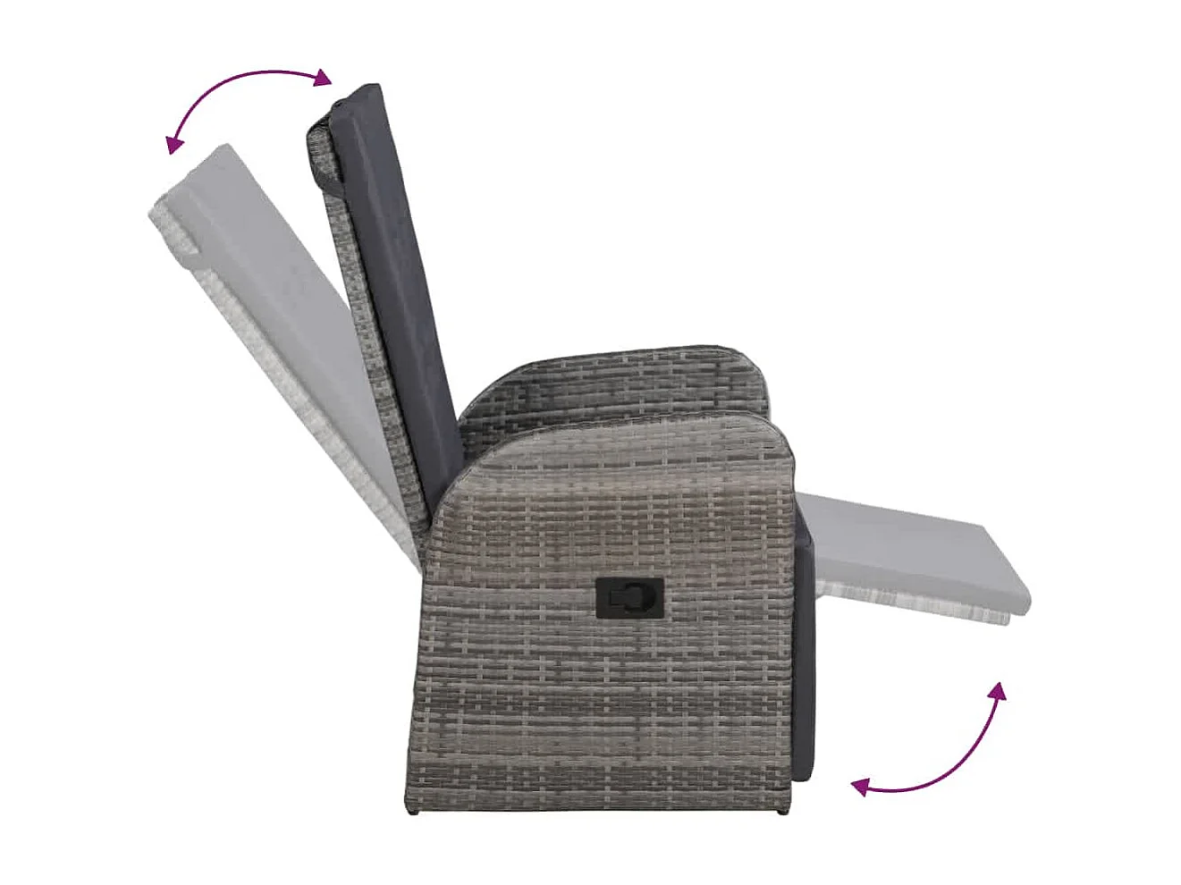 Stubbekøbing  Ensemble à manger de jardin avec coussins 9 pcs Gris