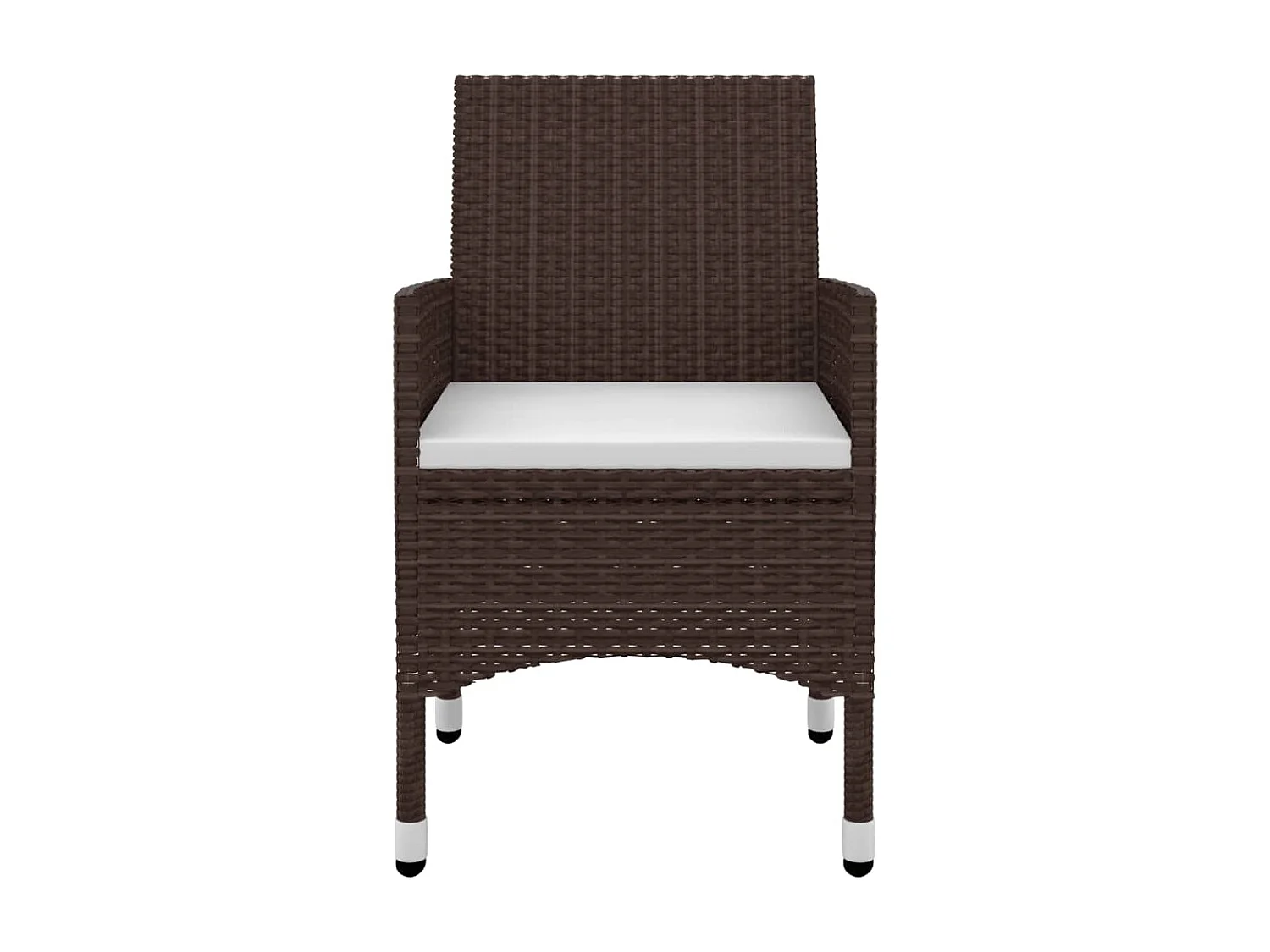 Prolenta Premium -  Ensemble à manger de jardin coussins 9 pcs Résine tressée Verre