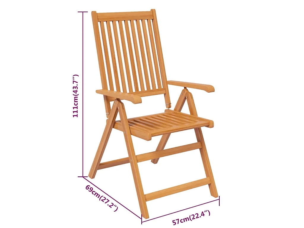Sterre  7-delige Tuinset massief acaciahout