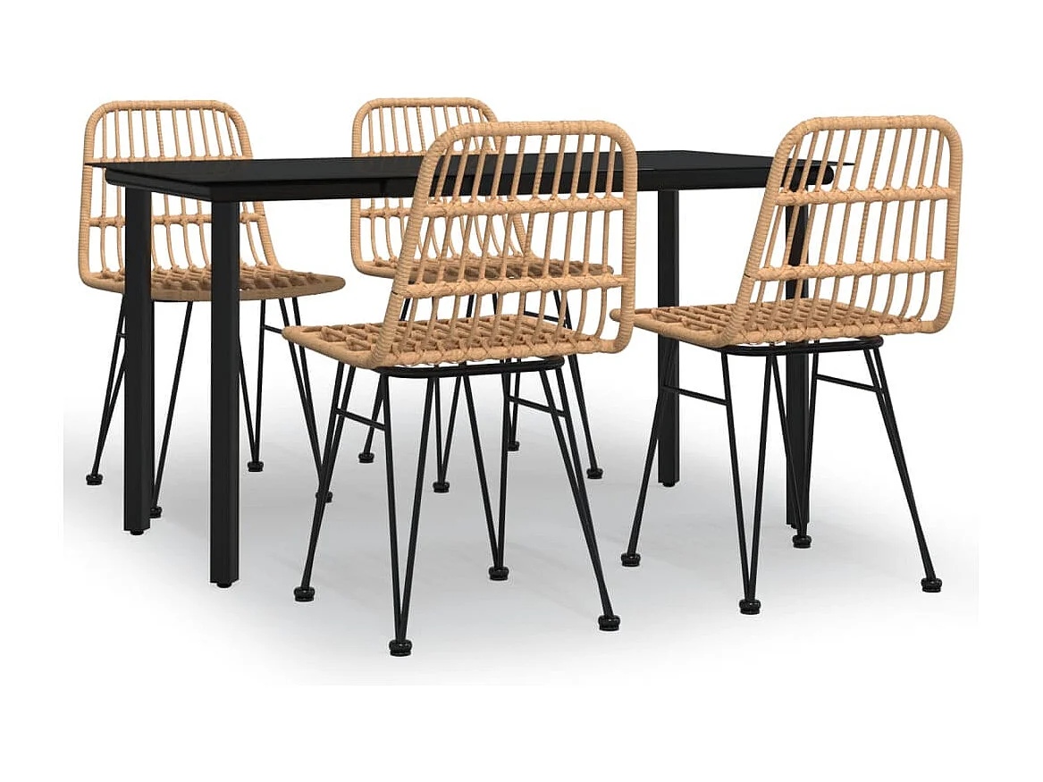 Ballyhaise  5-delige Tuinset poly rattan