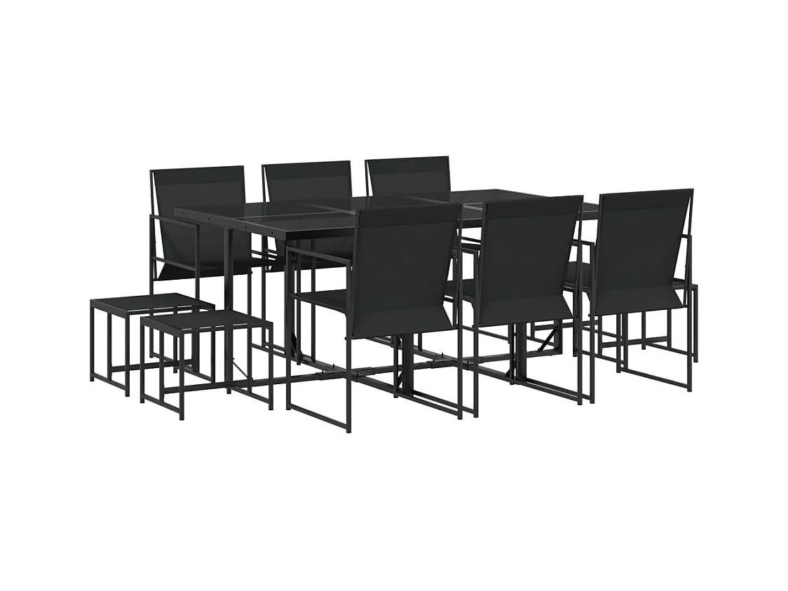 Sophie Rae  11-delige Tuinset textileen zwart