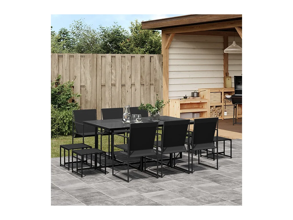 Sophie Rae  11-delige Tuinset textileen zwart