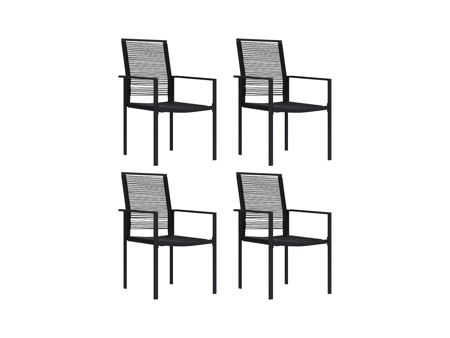 Qiran  Juego de comedor de jardín 5 piezas
