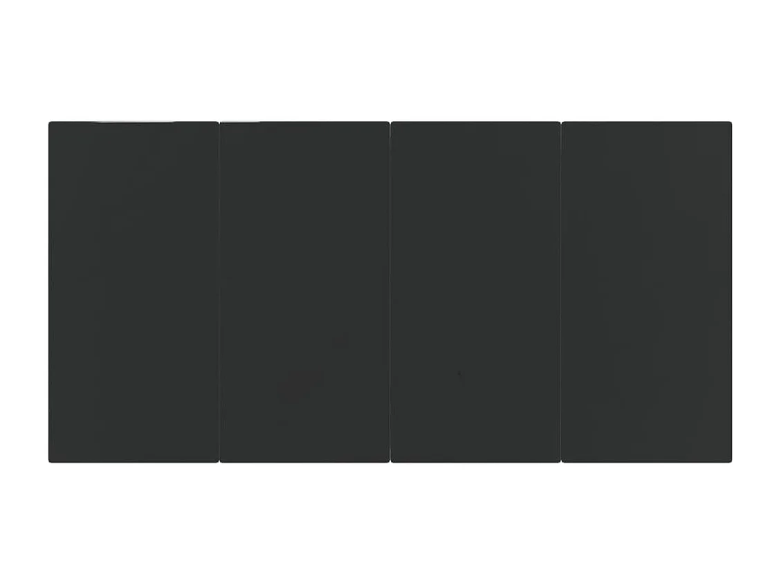 Zevrik  5-delige Tuinset met kussens zwart