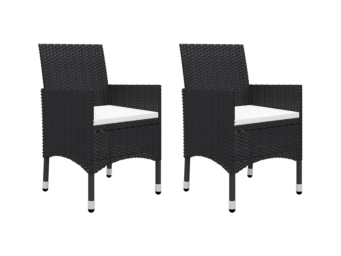 Danesrath  Ensemble à manger de jardin 5 pcs Noir