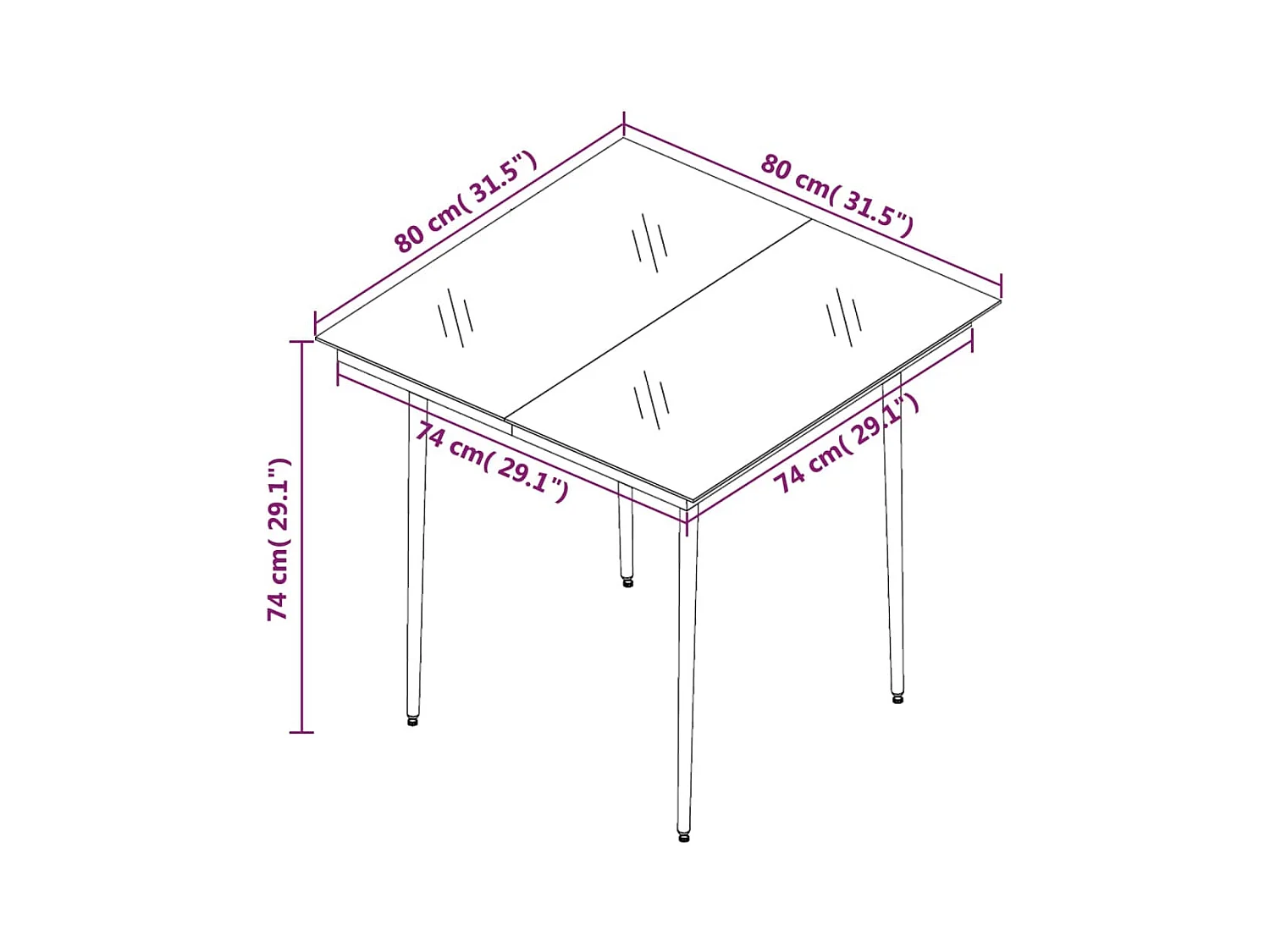 Carlinville  Ensemble à manger de jardin coussins 3 pcs Résine tressée Verre