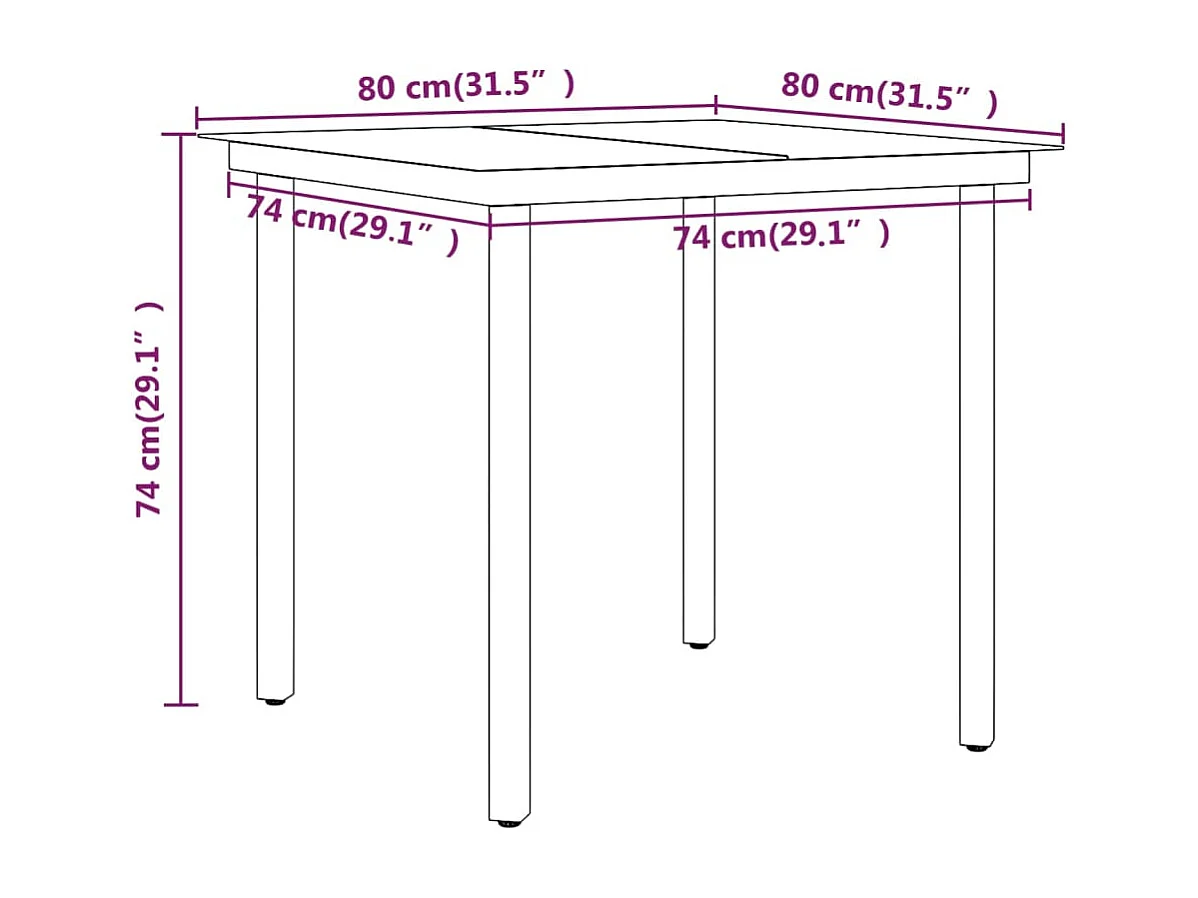 Bergeijk  Ensemble à manger de jardin avec coussins 5 pcs Noir