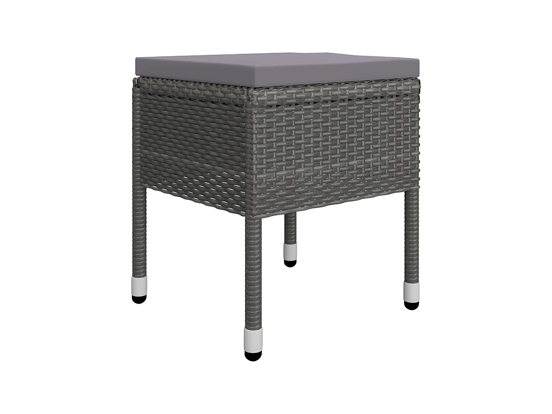 Benine  Juego de comedor de jardín de 5 piezas gris