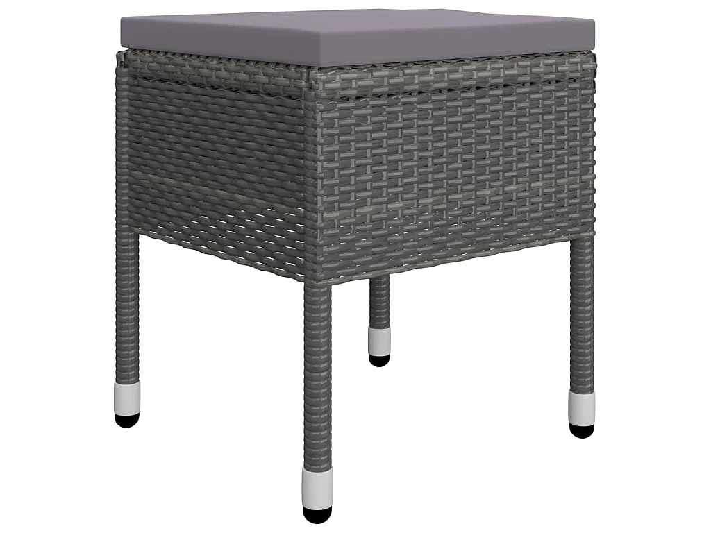 Benine  Juego de comedor de jardín de 5 piezas gris
