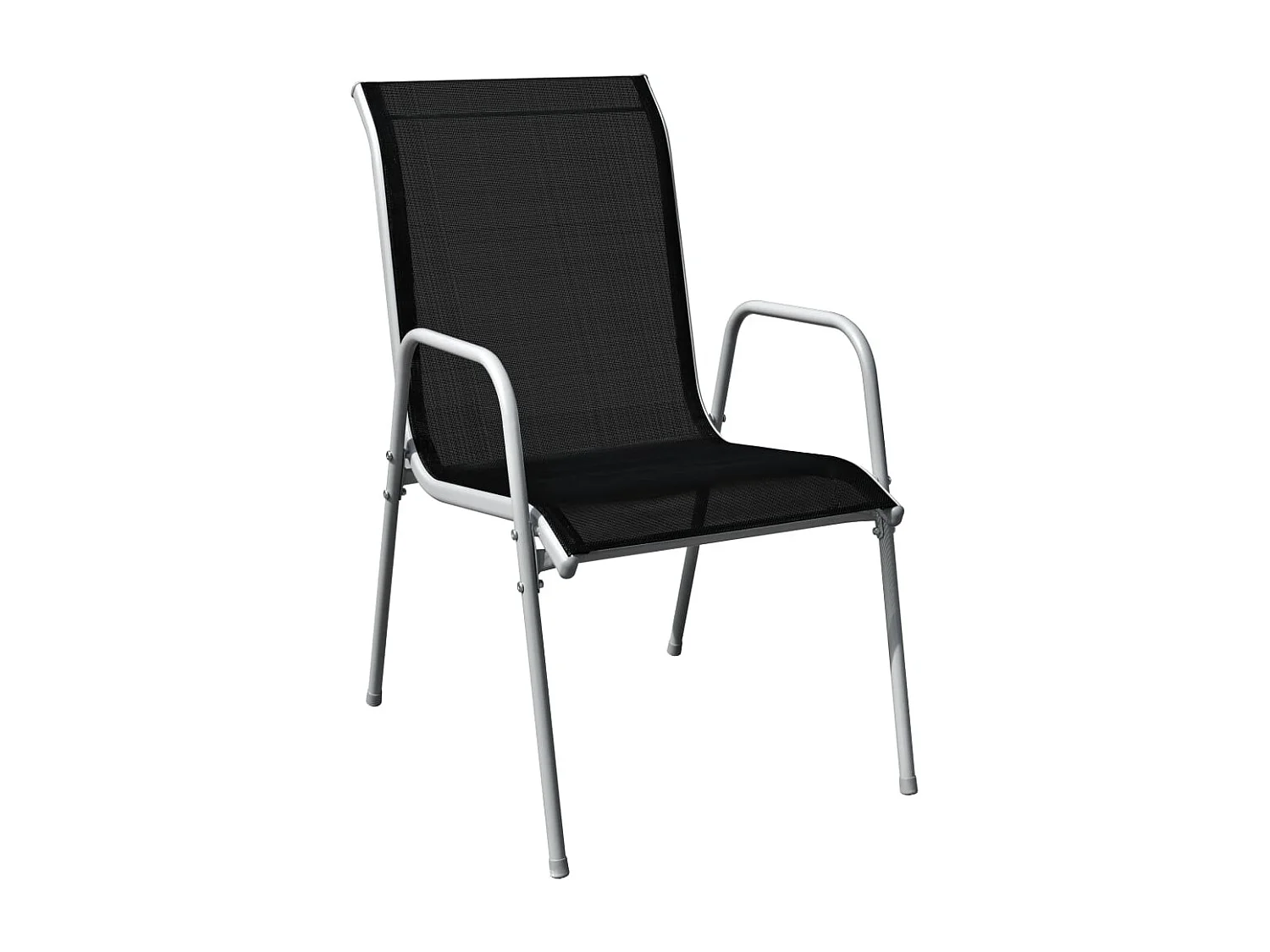 Garden Furniture -  Ensemble à manger d'extérieur 5 pcs Acier Noir