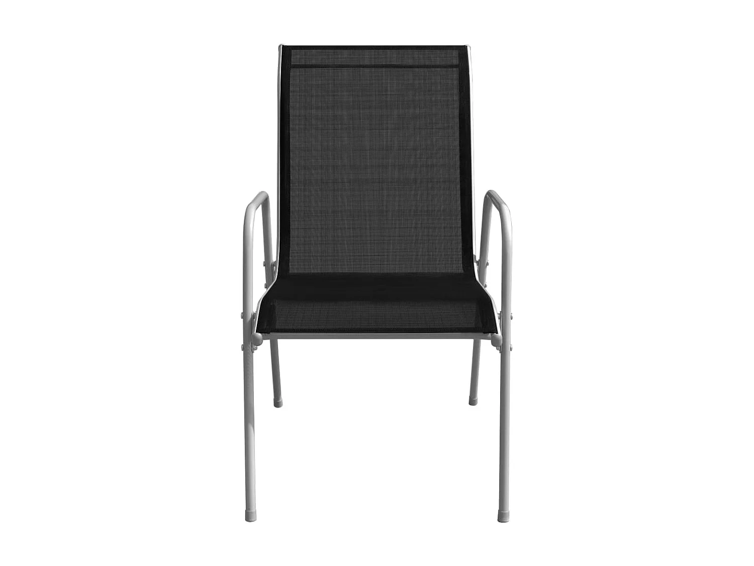 Garden Furniture -  Ensemble à manger d'extérieur 5 pcs Acier Noir