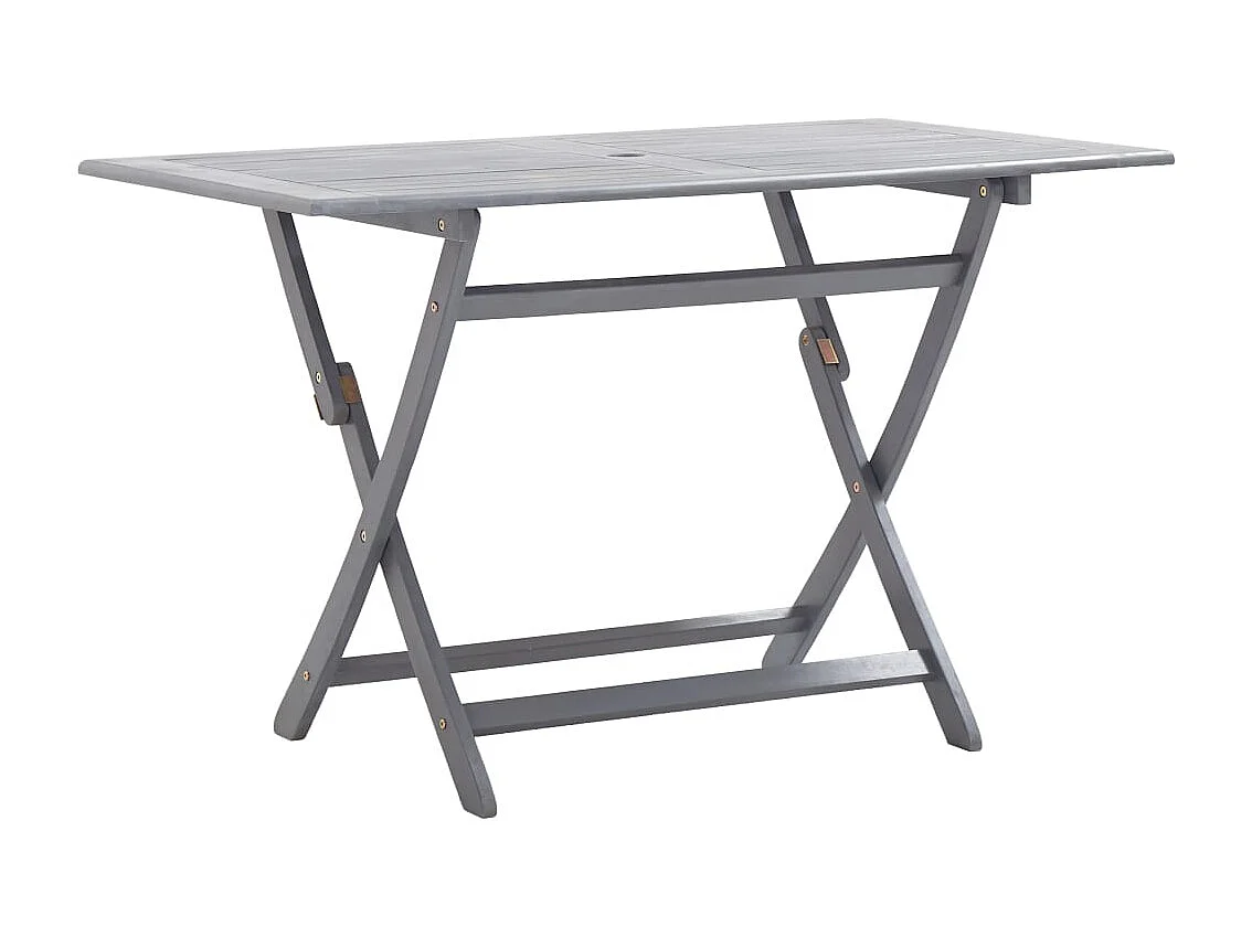 Warrington  Ensemble à manger de jardin 5 pcs Bois d'acacia massif Gris